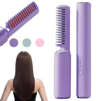 StyleEase™ - Portable Cordless Hair Straightening Comb (50% OFF)