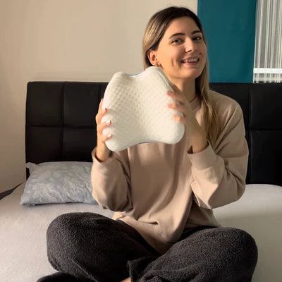 Ergonomic knee pillow for more restful sleep