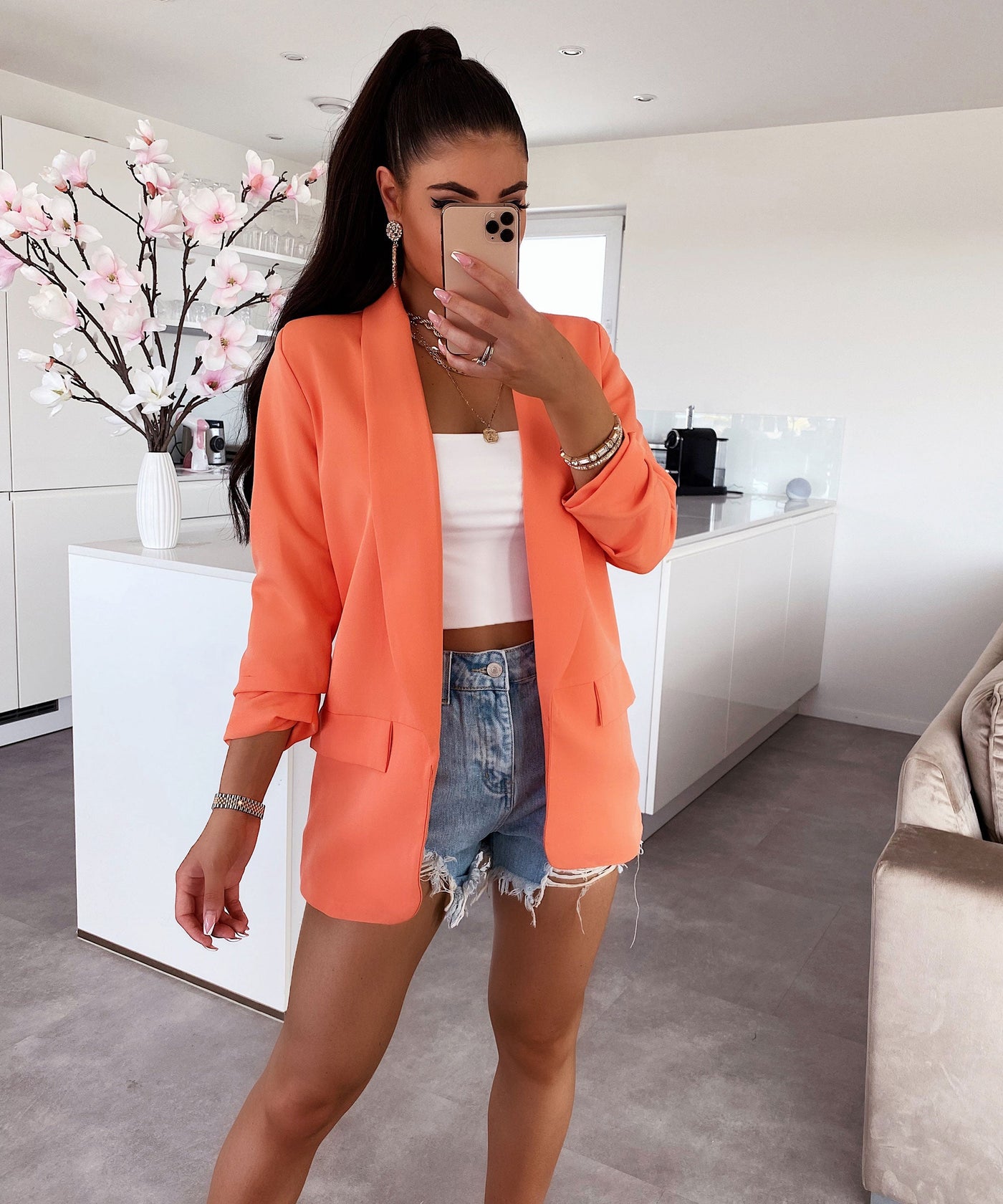 Blazer Mykonos Orange