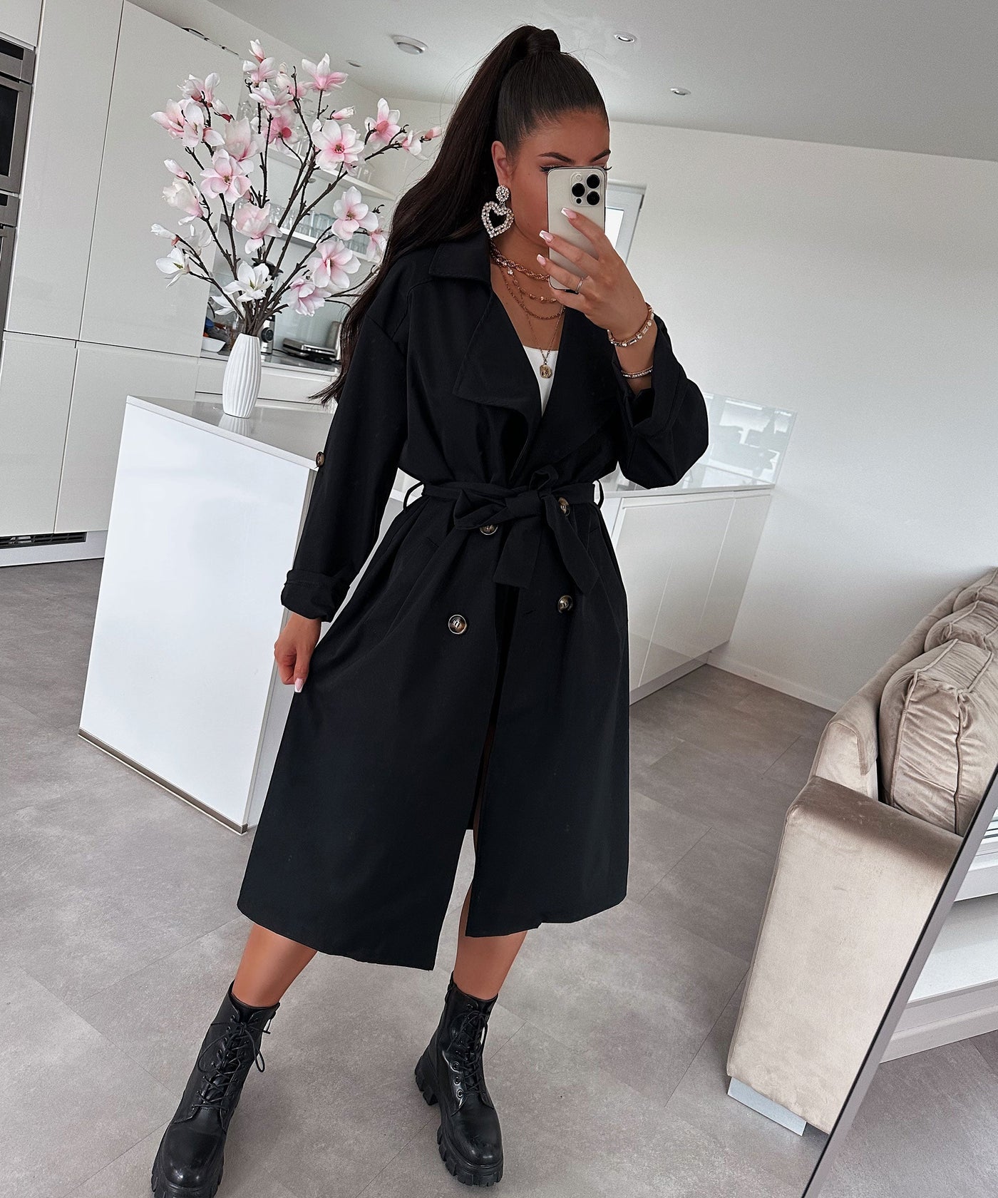 Trenchcoat Marisol Black