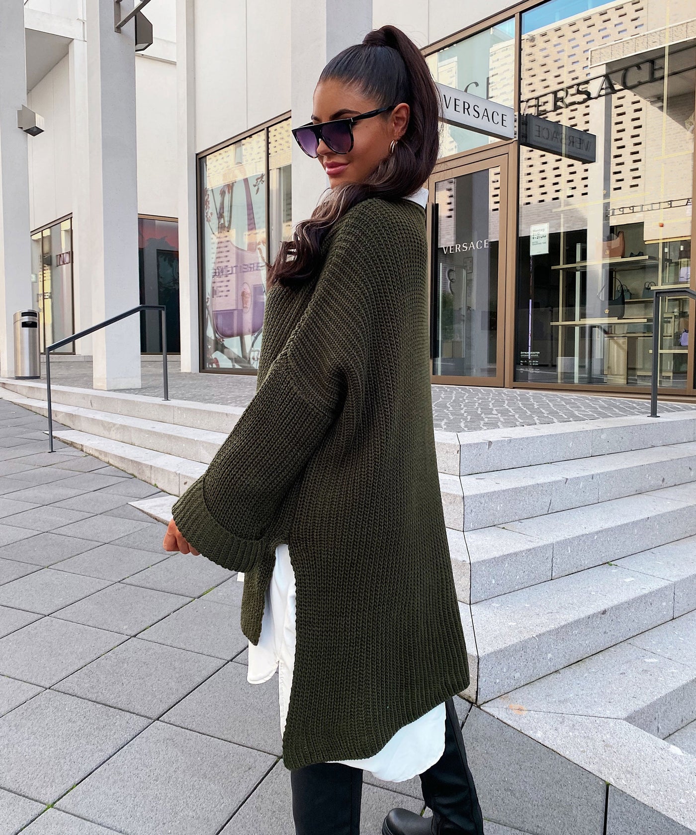 Oversize Pullover Elsa Khaki