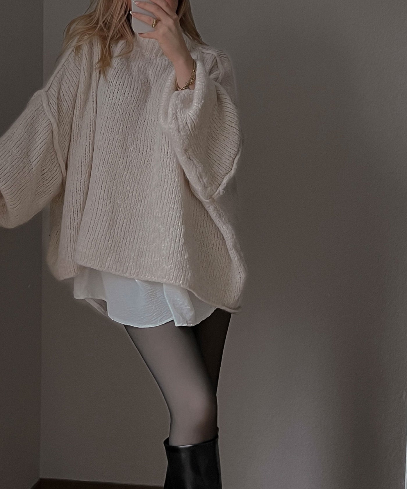 Oversize Pullover Nata Beige