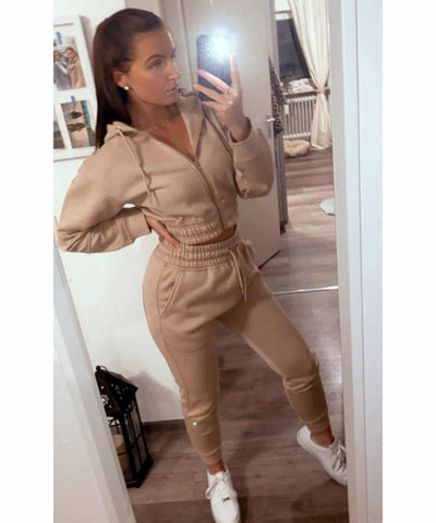 Jogger Set Selena Beige New