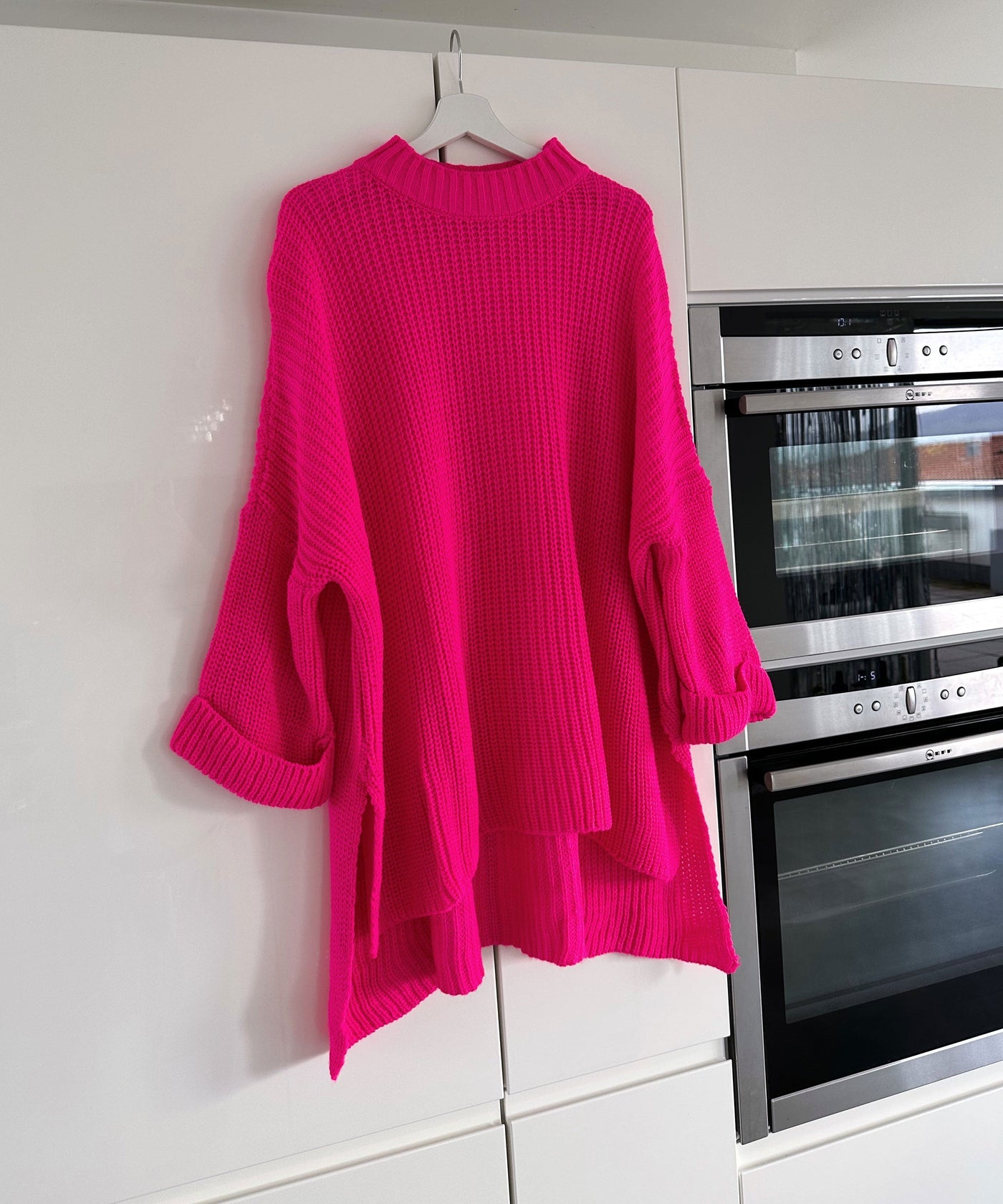 Oversize sweater Elsa neon pink