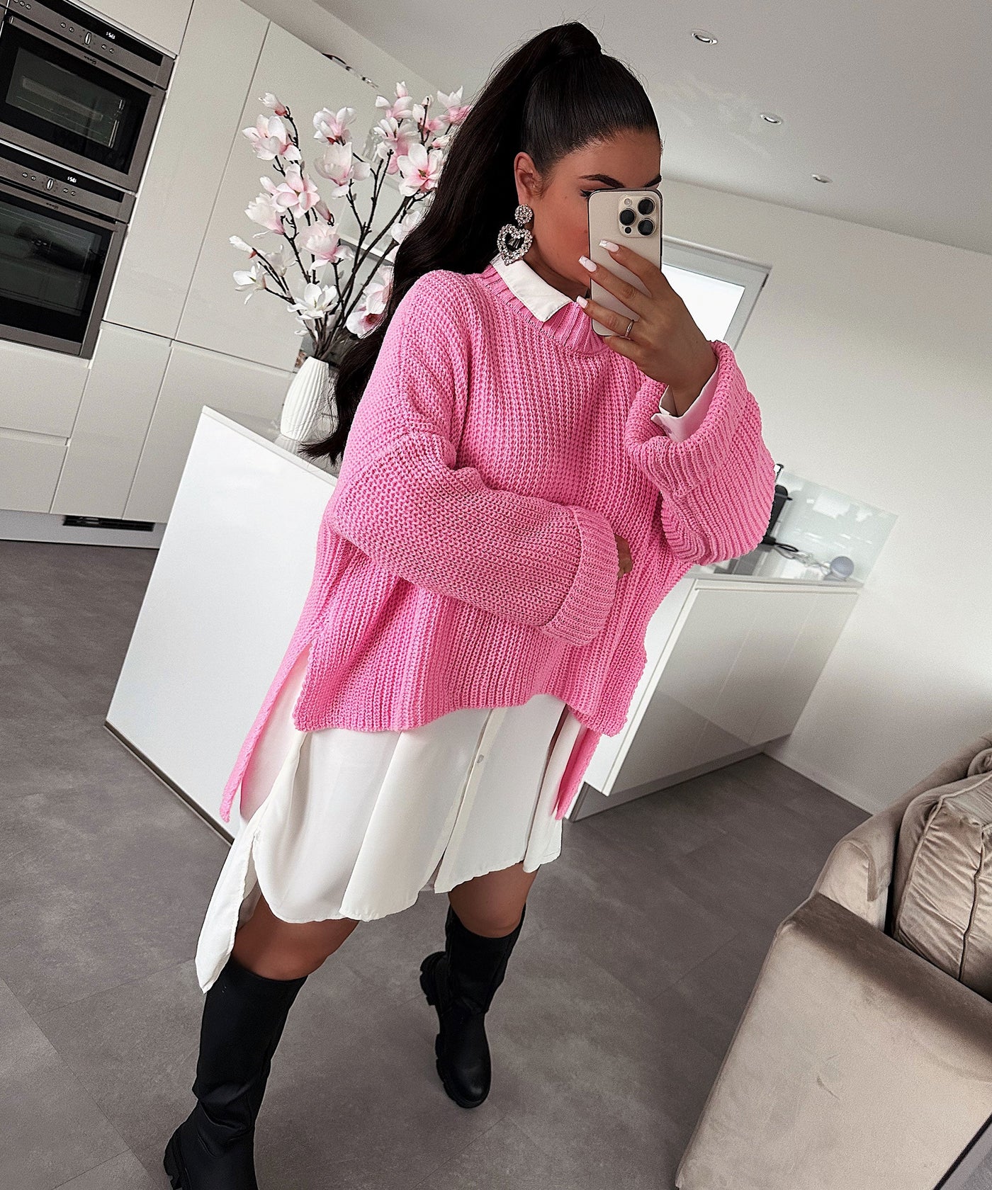 Pullover Elsa Kurz Babypink