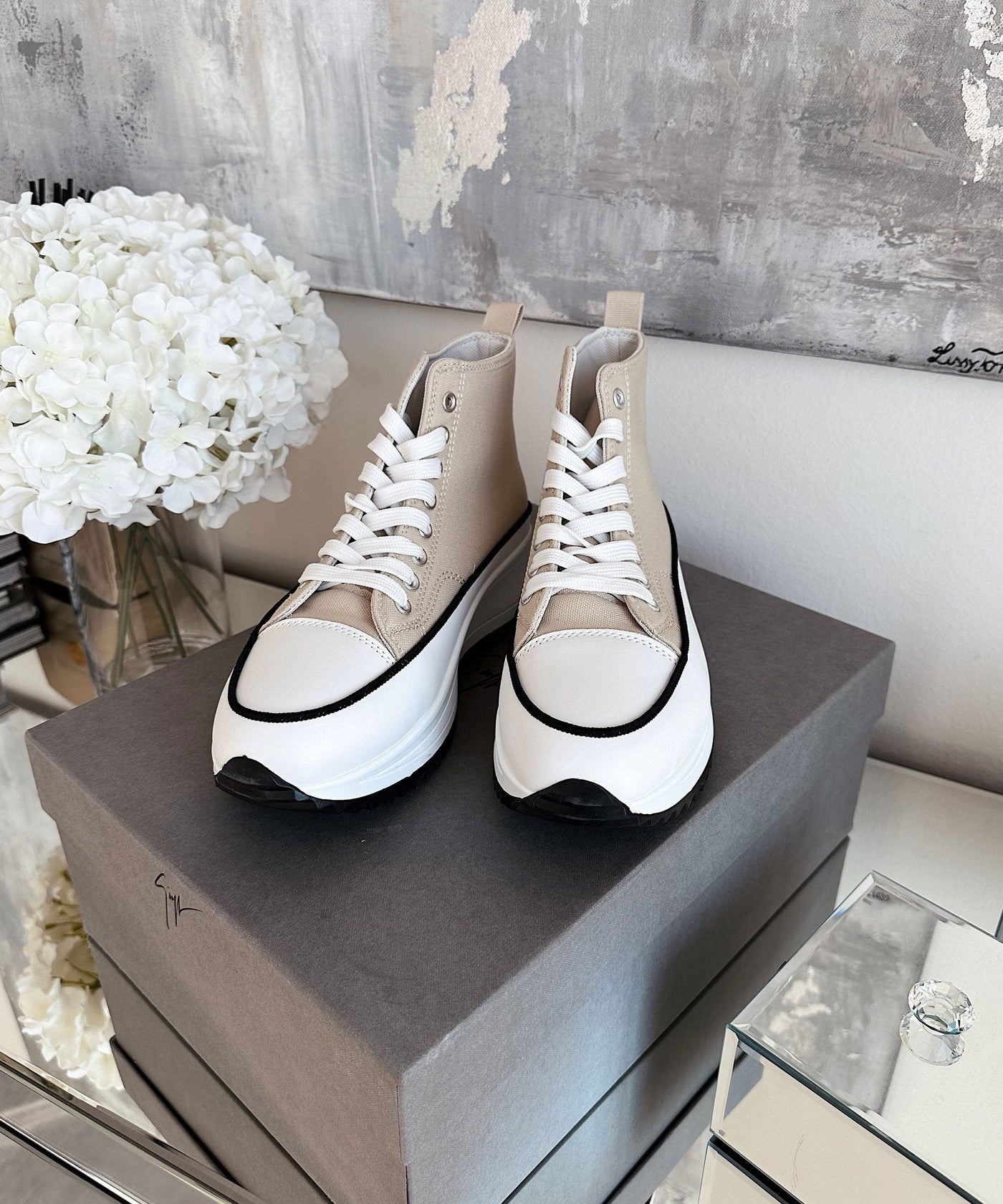 High Sneaker Salma Beige