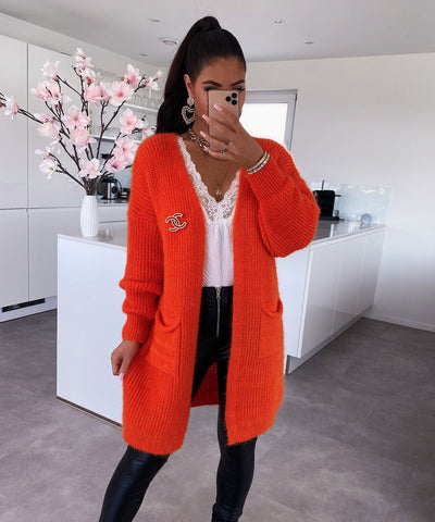 Cardigan Mar Orange