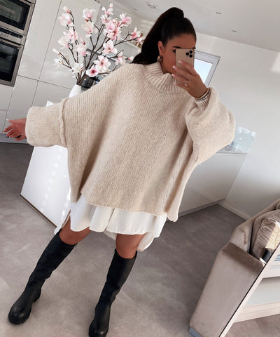 Oversize Pullover Nata Beige