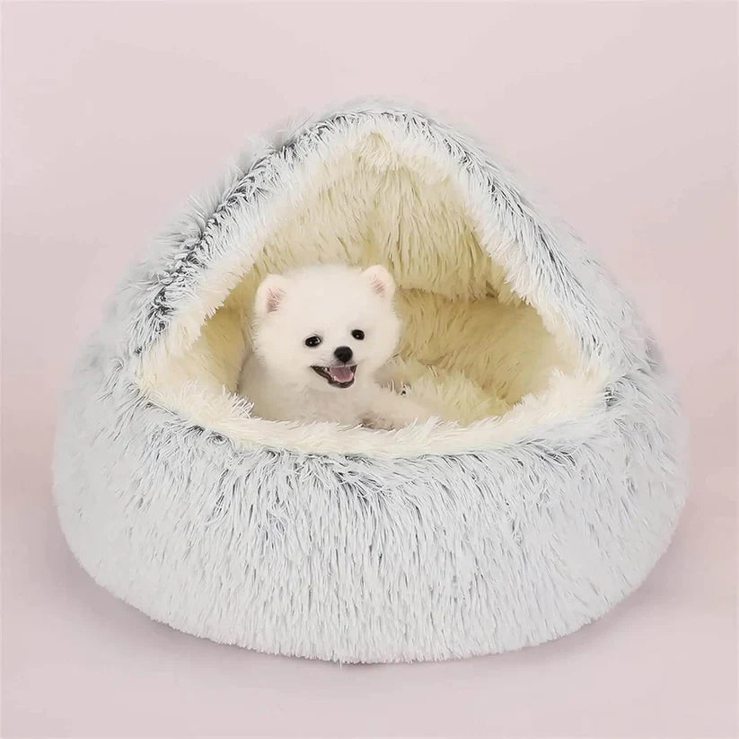 CatBed™ - Plush Hooded Cat Cocoon (50% OFF)