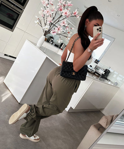 Parachute Pants Mila Khaki