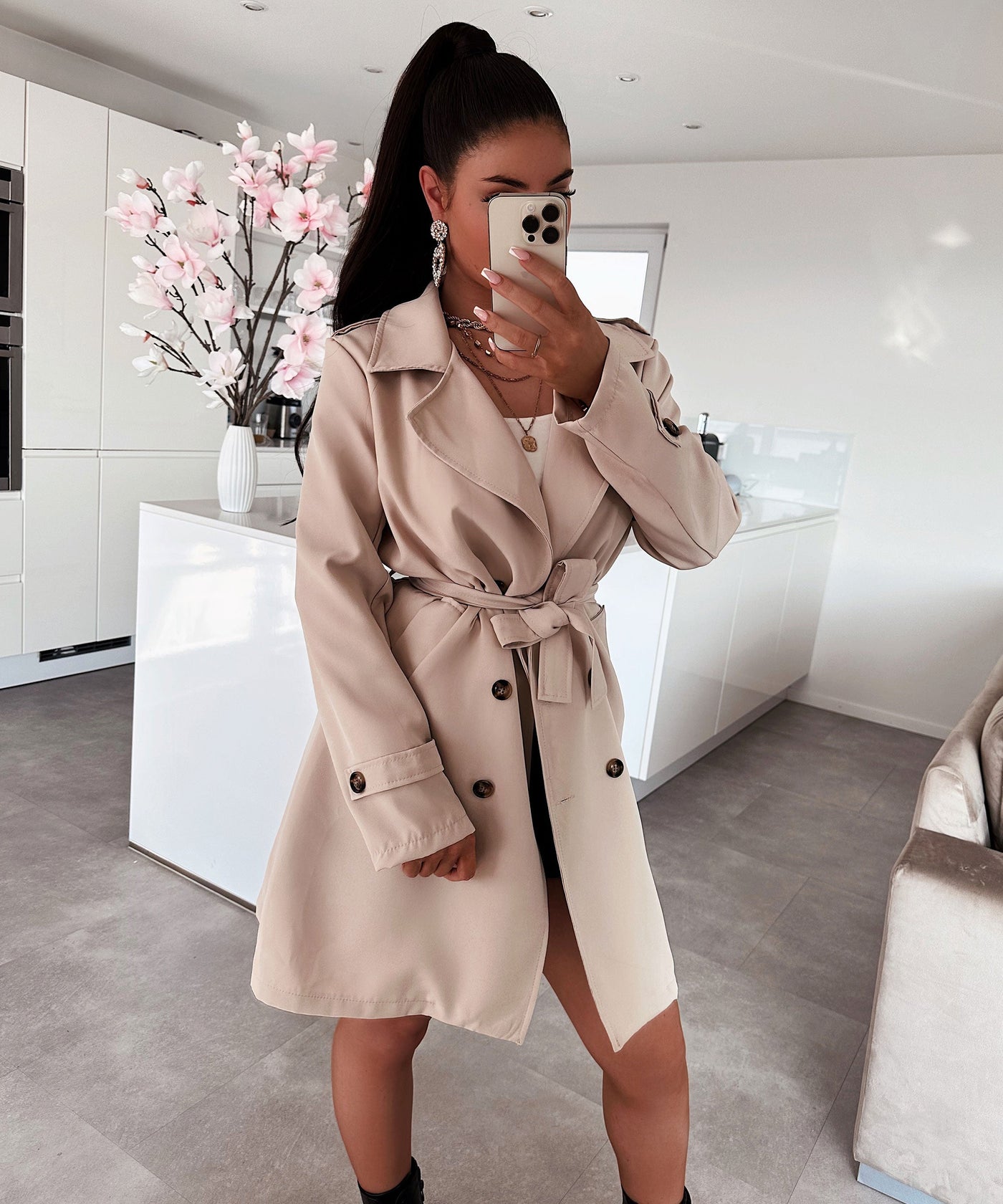 Trenchcoat Clara Beige