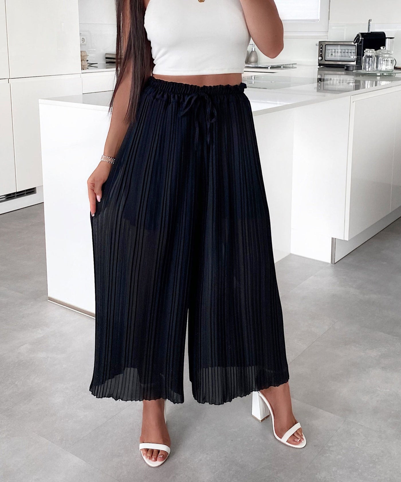 Pleated Pants Mira Black