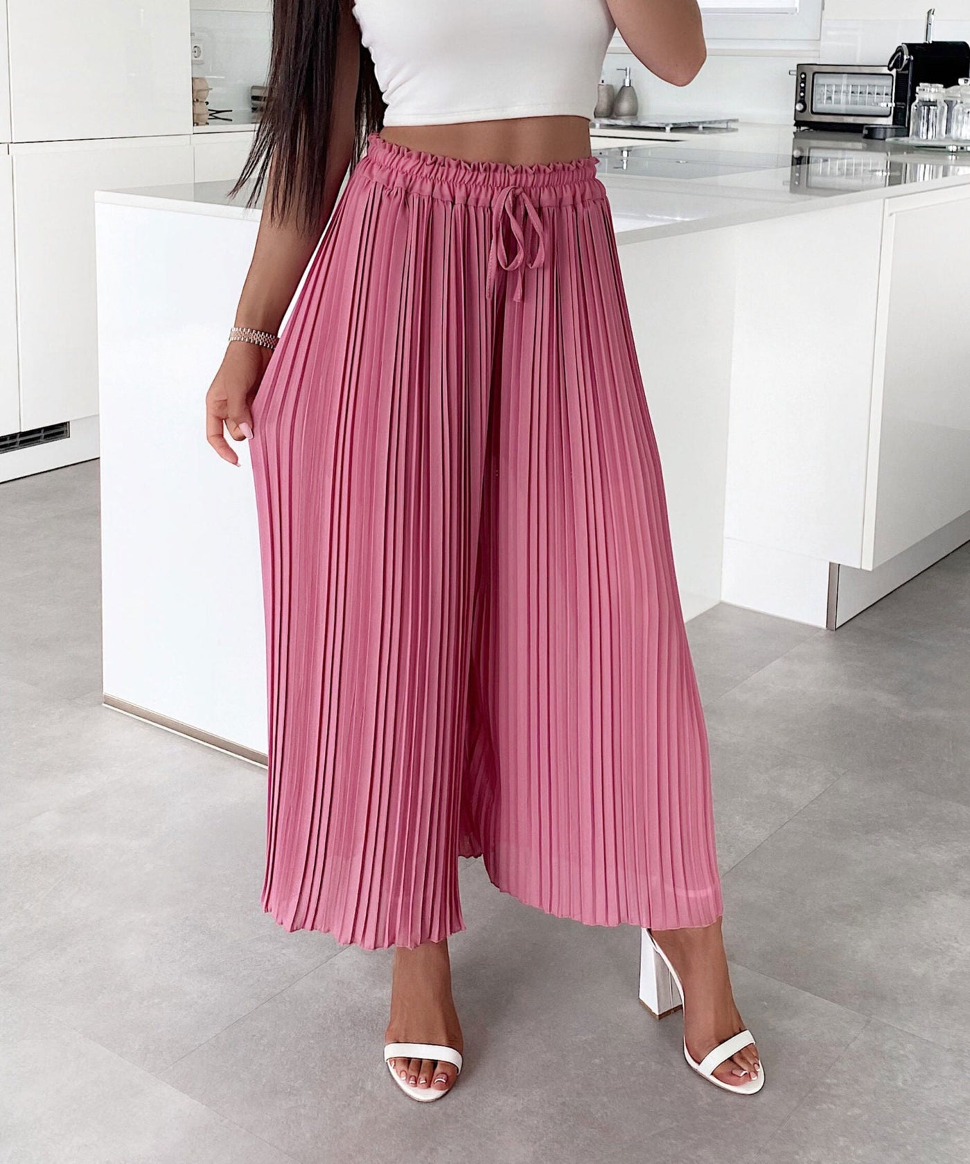 pleated pants Mira Berry