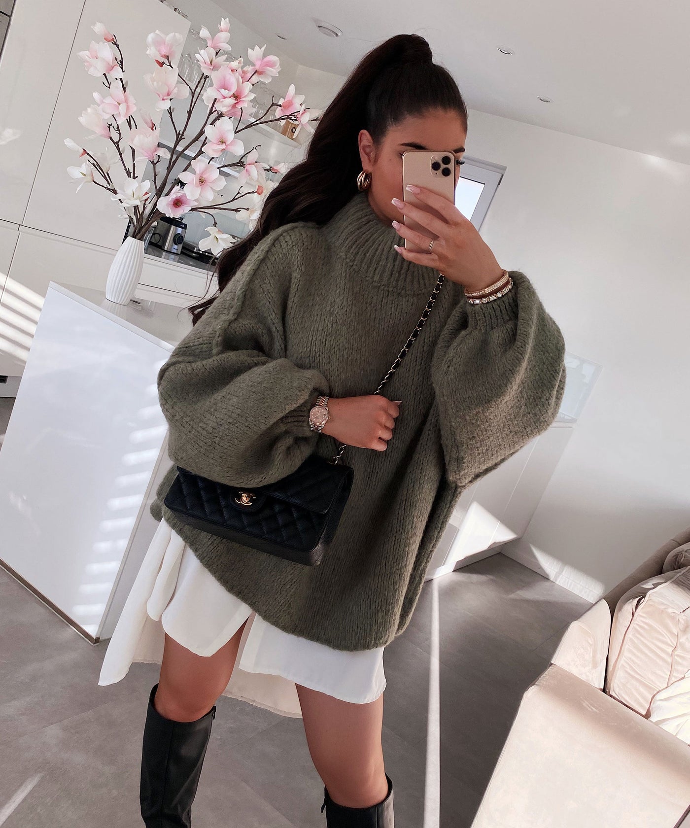 Oversize Pullover Nata Khaki