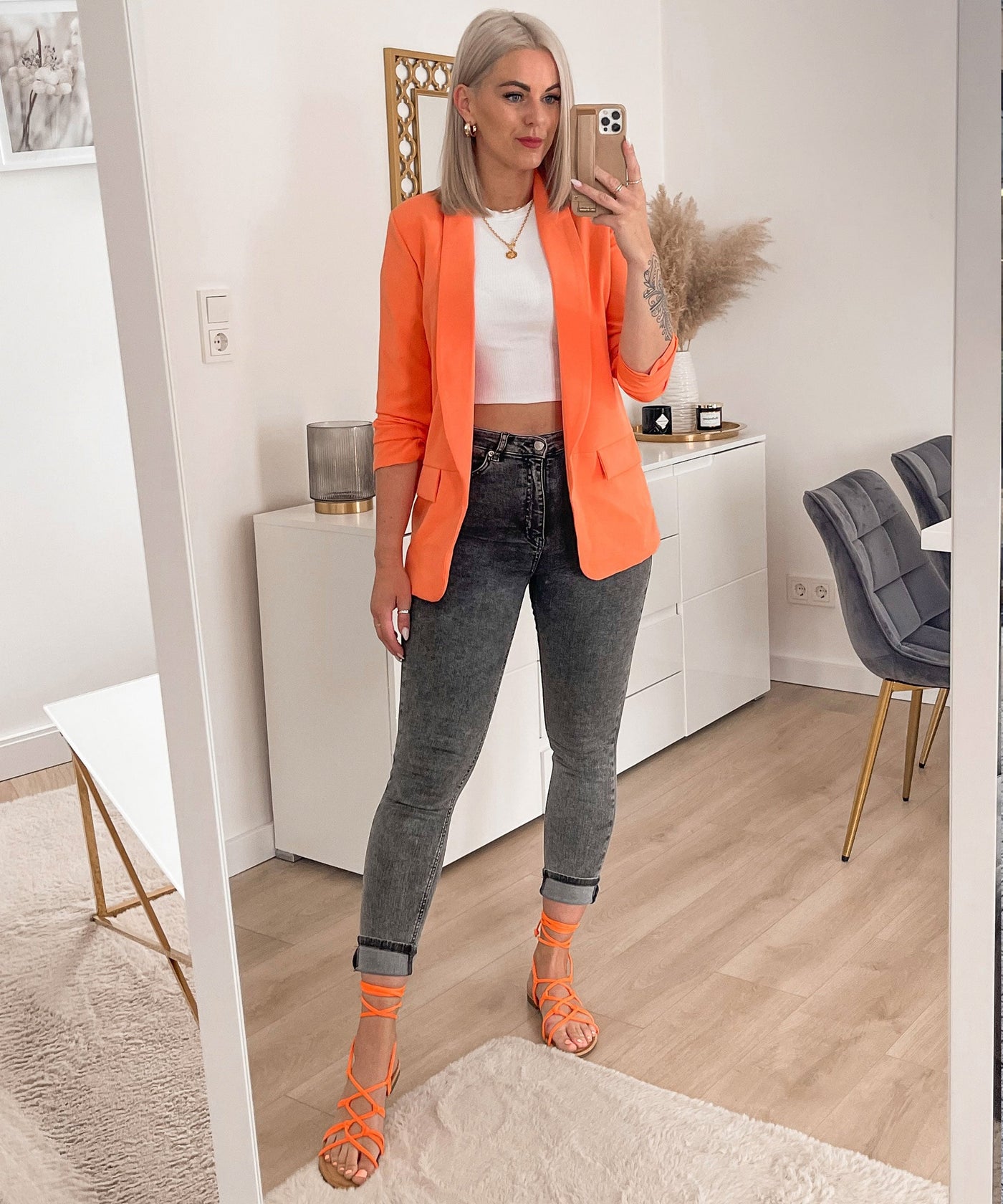 Blazer Mykonos Orange