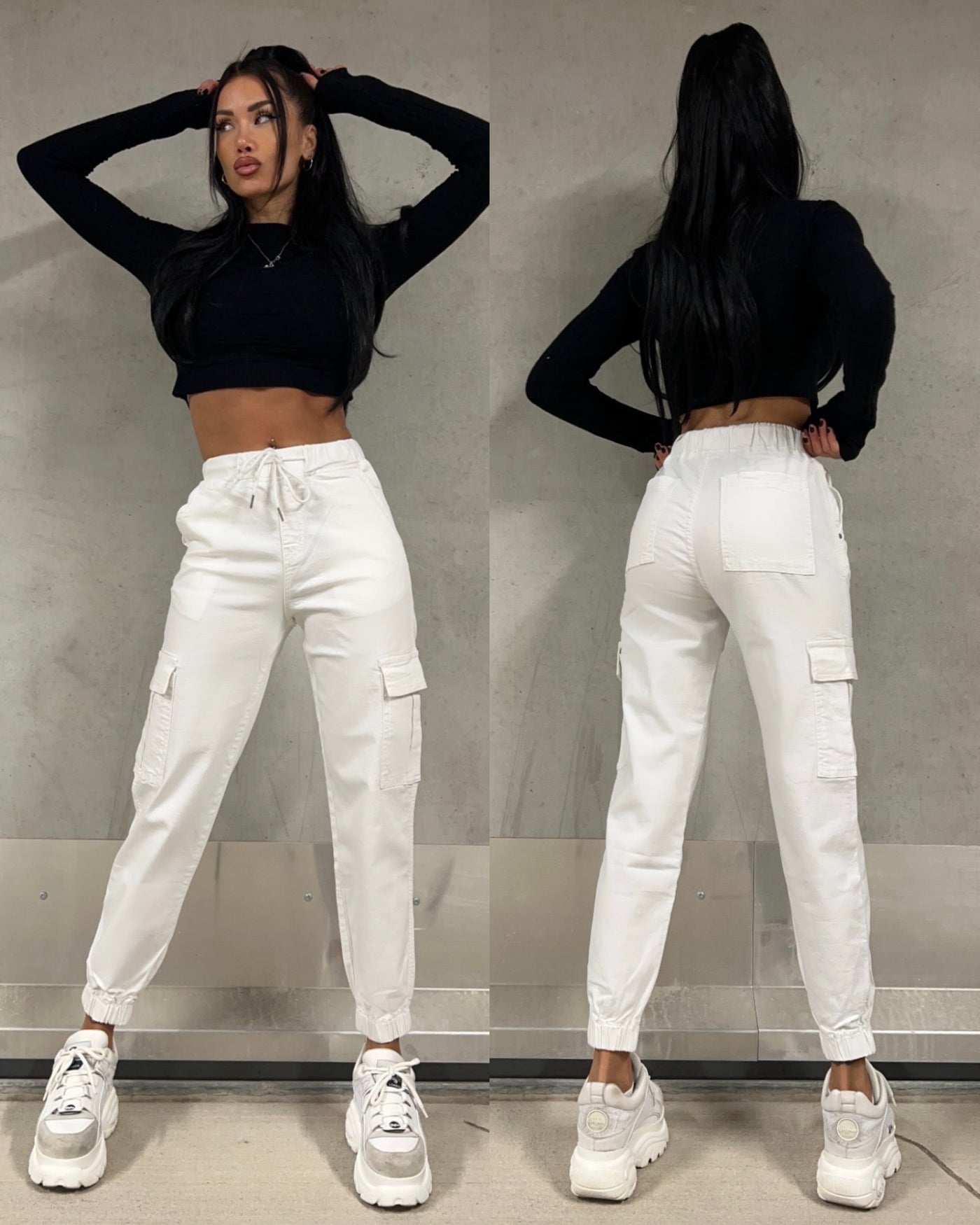 Cargo Pants Lavada White