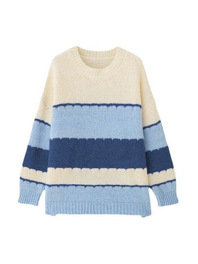 Mary™ - Women's Classic Striped Crew Neck Sweater (50% OFF) 