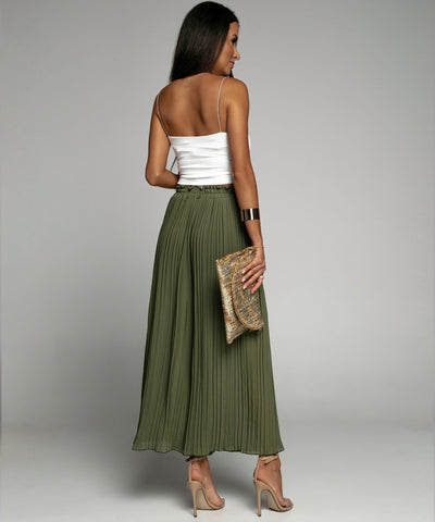 pleated pants Mira Khaki