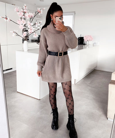 Sweater Dress Leila Camel