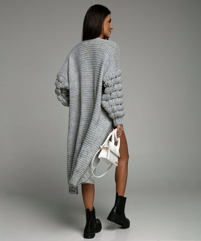 Cardigan Cloudy Long Grey