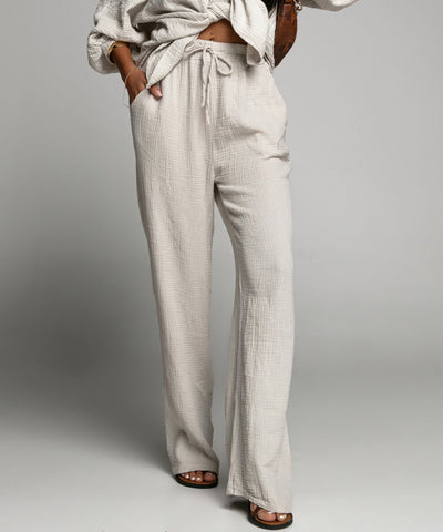 Muslin Pants Abril Beige