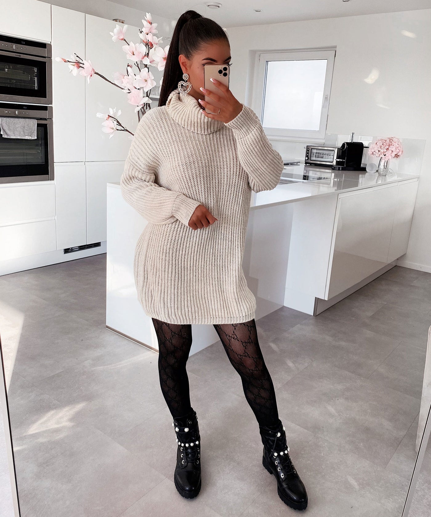 Sweater Dress Leila Beige